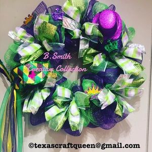 Mardi Gras Wreath